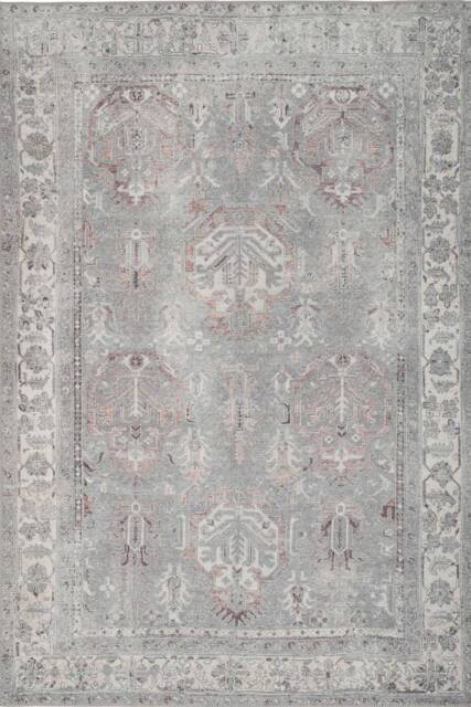 Kukoon Grey Distressed Extra Large Rug 280cm x 370cm Machine Washable Carpet - Size: 280 cm x 370 cm