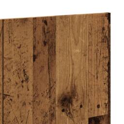 Berkfield Home Wall Headboard Old Wood 240x1.5x80 cm Engineered Wood in Brown - thumbnail 5