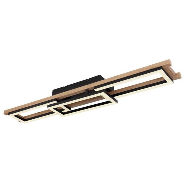 Netlighting Illa Semi Ceiling Light Black 3x LED Dimmable 2700-6500K Remote - image 1