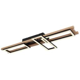 Netlighting Illa Semi Ceiling Light Black 3x LED Dimmable 2700-6500K Remote - thumbnail 6