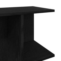 Berkfield Home Elegant Bedside Table Black Oak 46.5x29x61 cm Engineered Wood - thumbnail 8