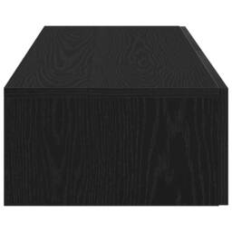 Berkfield Home Wall Shelf with Drawers Black 60x26.5x15 cm Engineered Wood - thumbnail 5