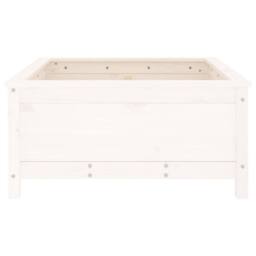 Berkfield Home Beautiful Garden Planter White 82.5x82.5x39 cm Solid Wood Pine - thumbnail 5