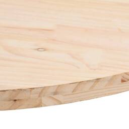 Berkfield Home Table Top 80x40x2.5 cm Solid Wood Pine Oval in Light Oak - thumbnail 6