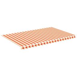 Berkfield Home Replacement Fabric for Awning Yellow & Orange 5x3 m - thumbnail 1
