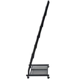 Berkfield Home Magazine Rack 47.5x43x133 cm Black A4 - thumbnail 2