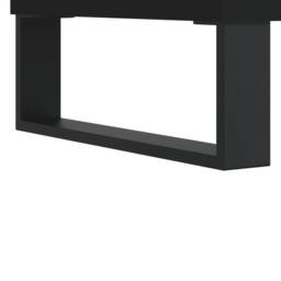 Berkfield Home Record Cabinet Black 74.5x38x48 cm Engineered Wood - thumbnail 7