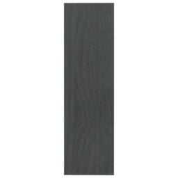 Berkfield Home Book Cabinet/Room Divider Grey 100x30x103 cm Solid Pinewood - Size: 100 x 30 x 103 cm - thumbnail 6