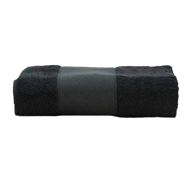 ARTG Print-Me Bath Towel in Black - image 1