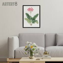 "Artery8 Sakura Flower Framed Canvas Wall Art Print Vintage Japanese Botanical in Pink - Size: W24"" x H32""" - thumbnail 3