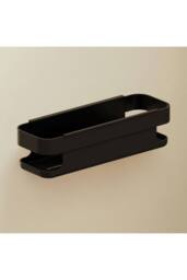 Cosmic Shower Caddy, Shower Basket, 30cm, Matt Black, 5kg resistance in Jet Black - thumbnail 2