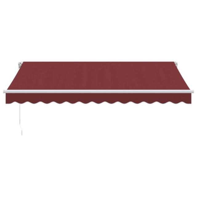 Berkfield Home Manual Retractable Awning Burgundy 350x250 cm - image 1