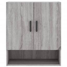 Berkfield Home Wall Cabinet Grey Sonoma 60x31x70 cm Engineered Wood - Size: 60 x 31 x 70 cm - thumbnail 5