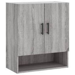 Berkfield Home Wall Cabinet Grey Sonoma 60x31x70 cm Engineered Wood - Size: 60 x 31 x 70 cm - thumbnail 1