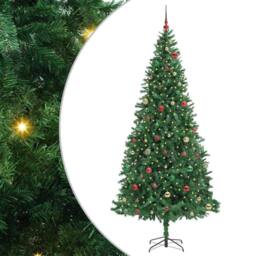 Berkfield Home Artificial Christmas Tree with 300 LEDs with Stand Green 300 cm - thumbnail 2