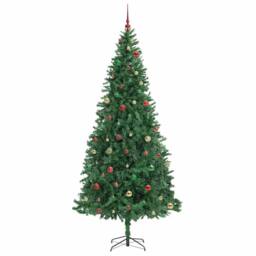 Berkfield Home Artificial Christmas Tree with 300 LEDs with Stand Green 300 cm - thumbnail 6