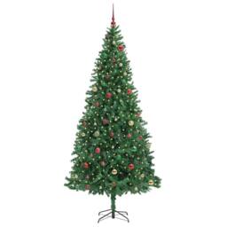 Berkfield Home Artificial Christmas Tree with 300 LEDs with Stand Green 300 cm - thumbnail 3