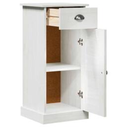 "Berkfield Home Bathroom Cabinet ""VIGO"" with Drawer 37x34x80 cm Solid Wood Pine - Size: 37 x 34 x 80 cm" - thumbnail 5