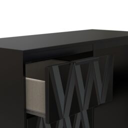 Ready Assembled 2 U Washington 3 Drawer Vanity (Ready Assembled) in True Black - thumbnail 5