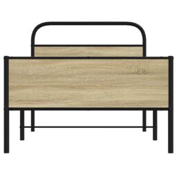 Berkfield Home Bed Frame without Mattress 100x190 cm Sonoma Oak Engineered Wood in Brown - thumbnail 5
