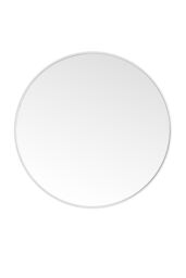 Living and Home 50cm Dia Nordic Round Wall Mirror with White Frame - thumbnail 5