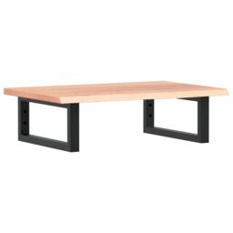 Berkfield Home Basin Shelf Wall Mounted¬†Steel and¬†Solid Wood Oak in Brown - thumbnail 2