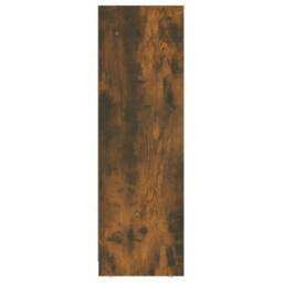 Berkfield Home Stylish Bathroom Cabinet Smoked Oak 30x30x95 cm Engineered Wood in Brown - Size: 30 x 30 x 95 cm - thumbnail 4