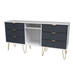 Ready Assembled 2 U Bexley 6 Drawer Sideboard (Ready Assembled) in Dark Blue - thumbnail 3