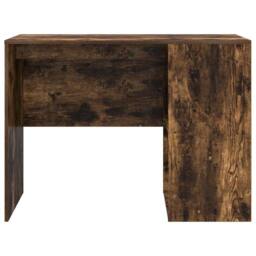 Berkfield Home Modern Writing Desk Smoked Oak Engineered wood Medium Writing Desk in Brown - thumbnail 5