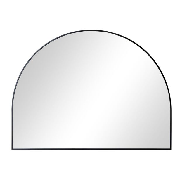 Melody Maison Large Black Arched Wall Mirror 90cm X 120cm - Size: 90 cm X 120 cm - image 1