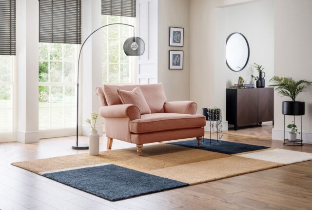 The Great Sofa Company Margot Snuggle Chair Faro Coral in Pink - image 1
