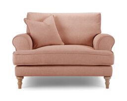 The Great Sofa Company Margot Snuggle Chair Faro Coral in Pink - thumbnail 3