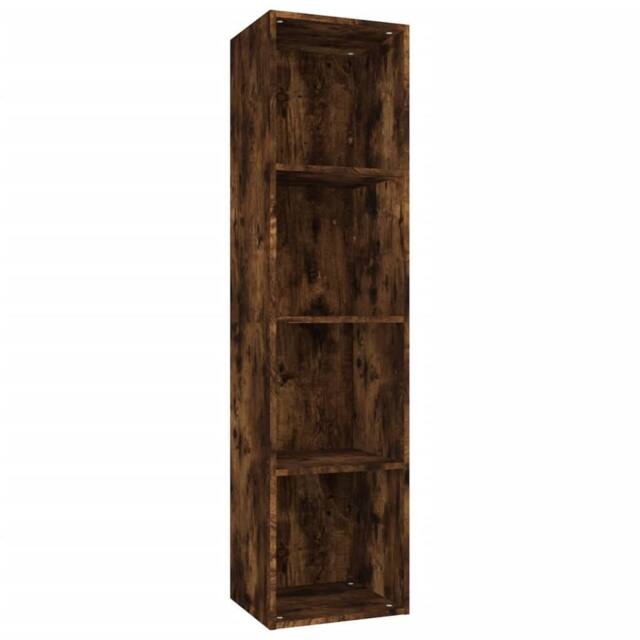 Berkfield Home Book Cabinet/TV Cabinet Smoked Oak 36x30x143 cm Engineered Wood in Brown - Size: 36 x 30 x 143 cm - image 1