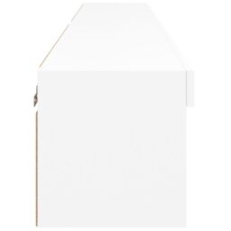Berkfield Home TV Cabinets with LED Lights 2 pcs White 80x30x30 cm - Size: 80 x 30 x 30 cm - thumbnail 9