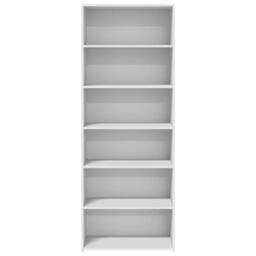 Berkfield Home Highboard White 70x41x185 cm Engineered Wood - Size: 70 x 41 x 185 cm - thumbnail 4