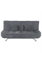 Living and Home 2-Seat Convertibles Sofa Bed with Cushions in Grey - thumbnail 3
