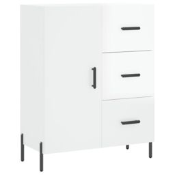 Berkfield Home Sideboard High Gloss White 69.5x34x90 cm Engineered Wood - thumbnail 2