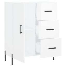 Berkfield Home Sideboard High Gloss White 69.5x34x90 cm Engineered Wood - thumbnail 6