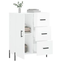 Berkfield Home Sideboard High Gloss White 69.5x34x90 cm Engineered Wood - thumbnail 4