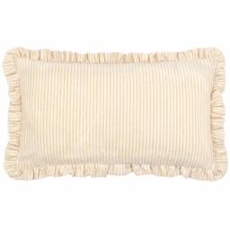 Furn Les Fleurs Embroidered Ruffle Cushion - Size: 30 cm x 50 cm - thumbnail 2