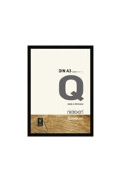 nielsen Quadrum A3 Wooden Picture Frame With Protective Glass Front in Black