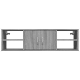 Berkfield Home Wall Shelf Grey Sonoma 102x30x29 cm Engineered Wood - Size: 102 x 30 x 29 cm - thumbnail 5
