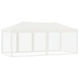 Berkfield Home Folding Party Tent with Sidewalls White 3x6 m - thumbnail 5