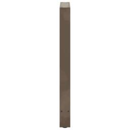 Berkfield Home Coffee Table Legs Natural Steel 2 pcs 50x(90-91) cm Steel in Grey - thumbnail 6