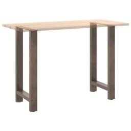 Berkfield Home Coffee Table Legs Natural Steel 2 pcs 50x(90-91) cm Steel in Grey - thumbnail 8