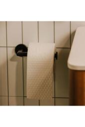 Cosmic Toilet roll holder, Matt black, Hidden fixings, Start Collection in Jet Black - thumbnail 5
