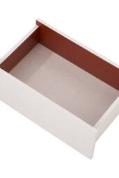 Living and Home 2-Drawer Wooden Nightstand Bedside Table in Warm White - thumbnail 9