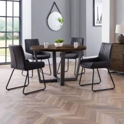 Cheshire Parkhurst Elegant Dining Chairs - Set of 2 in Black - thumbnail 5
