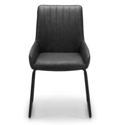 Cheshire Parkhurst Elegant Dining Chairs - Set of 2 in Black - thumbnail 3