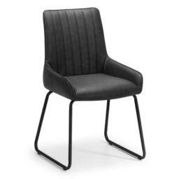 Cheshire Parkhurst Elegant Dining Chairs - Set of 2 in Black - thumbnail 2